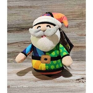 NEW Britto Santa Claus Plush Toy Colorful Outfit White Beard Pop Plush